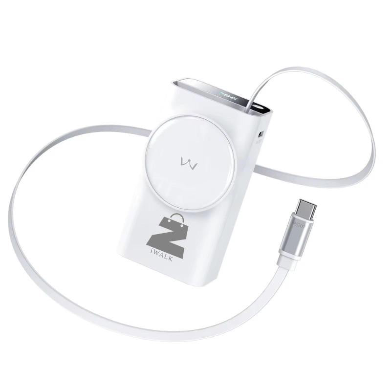 מטען נייד LinkPod | כבל נשלף מובנה באורך 2.3ft