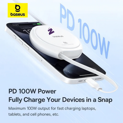 Baseus כבל טעינה מהיר נשלף Type-C ל-Type-C - הספק של 100W