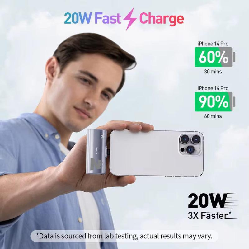 LinkPod X – מטען נייד קומפקטי עם מחברים נשלפים USB-C ו-Lightning